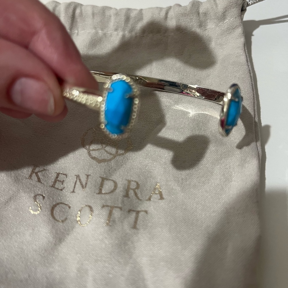 Kendra Scott Cuff Aqua pendants on cuff!